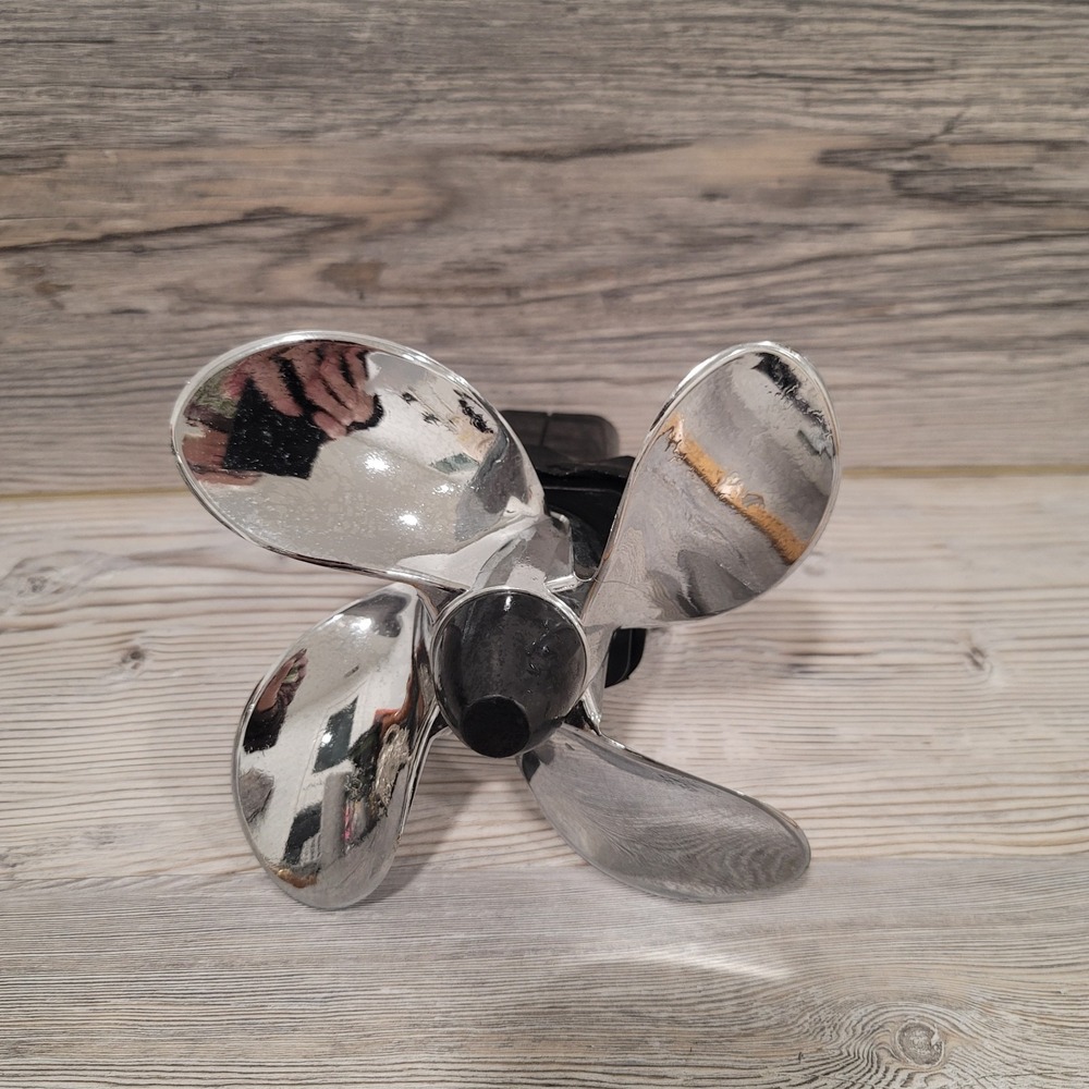 Spinning Prop for your hitch boat moter prob Silver Plastic